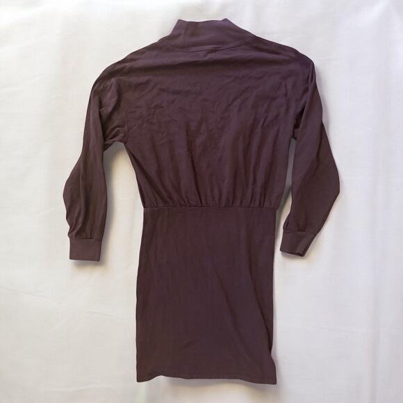 Nation LTD Lisa Long-Sleeve Mock-Neck Mini Dress Medium - Picture 3 of 9